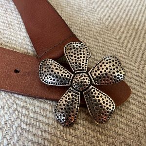 SILPADA BELT DESIGNS leather/silver tone belt. 47” belt plus a 3’ buckle. XXL